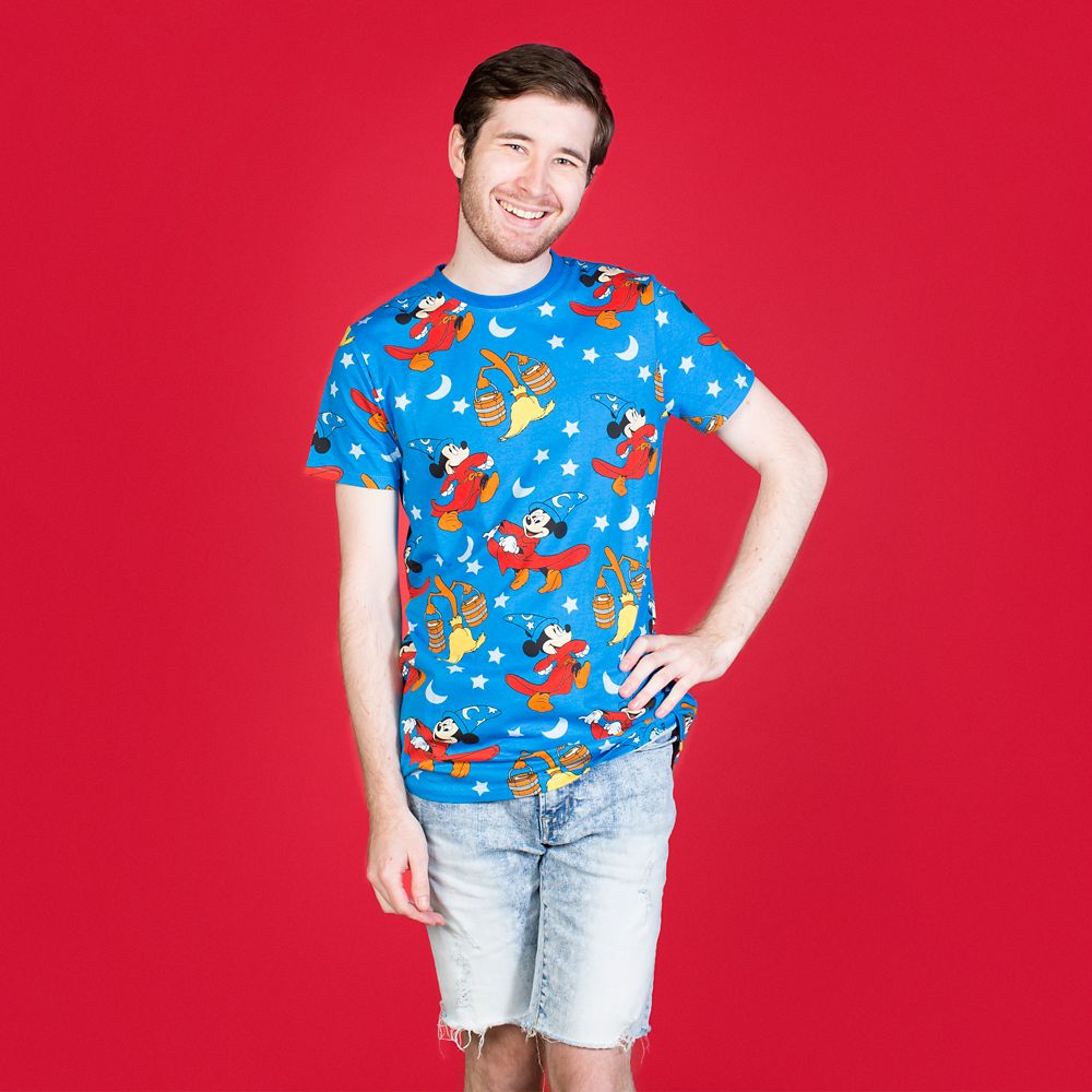 Sorcerer Mickey Mouse T-Shirt Adults by Cakeworthy – Fantasia