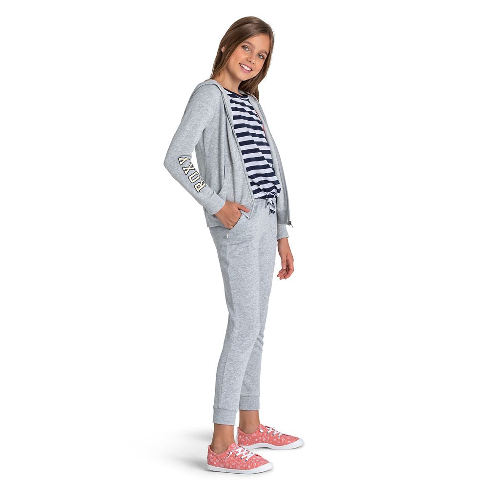 The Little Mermaid Zip Hoodie for Girls by ROXY Girl – Gray