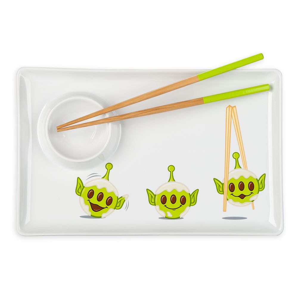 Toy Story Alien Disney Munchlings Sushi Plate with Chopsticks