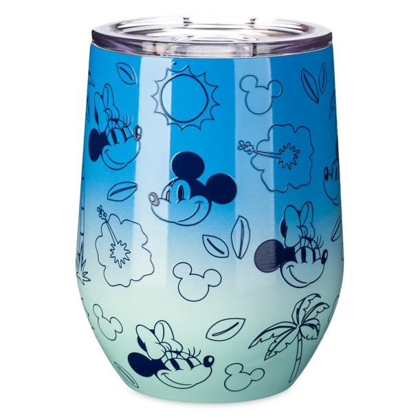 Mickey Mouse and Minnie Mouse Summer Stainless Steel Tumbler