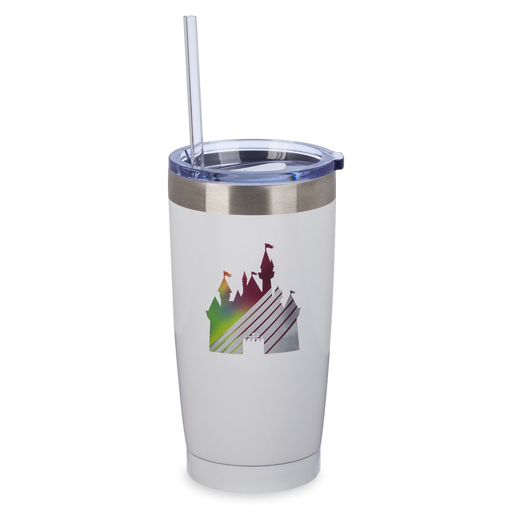 Fantasyland Castle Stainless Steel Tumbler with Straw now available for purchase