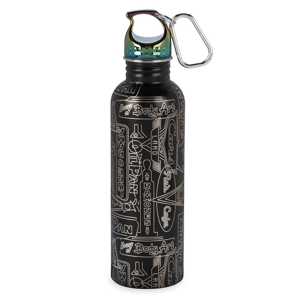 Cars Land Neon Lights Stainless Steel Water Bottle is now available