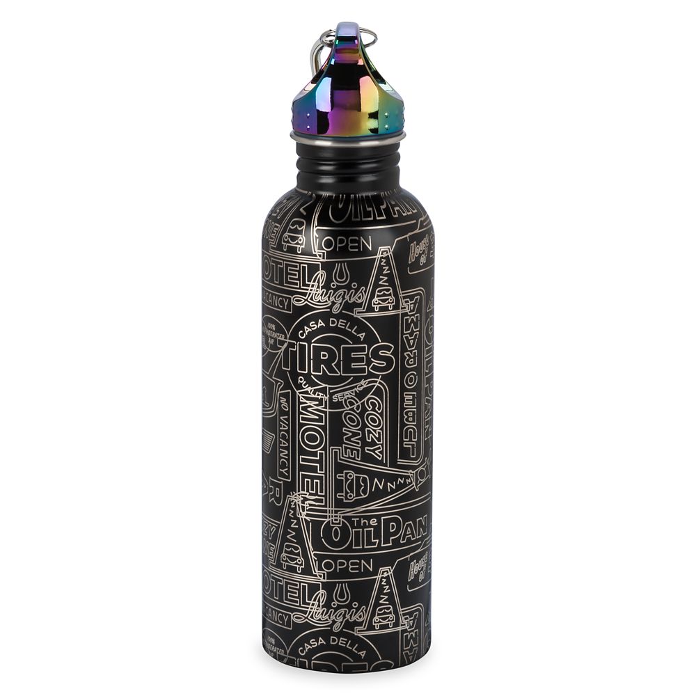 Cars Land Neon Lights Stainless Steel Water Bottle