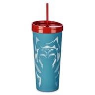 Ahsoka Color Changing Stainless Steel Travel Tumbler with Straw by Ashley Eckstein – Star Wars