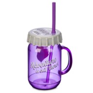 Grape Soda Water Bottle with Straw – Up