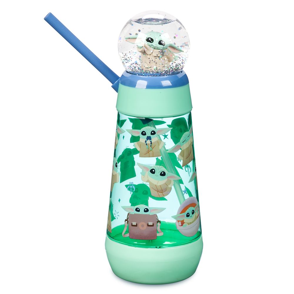 Grogu Snowglobe Tumbler with Straw &ndash; Star Wars: The Mandalorian
