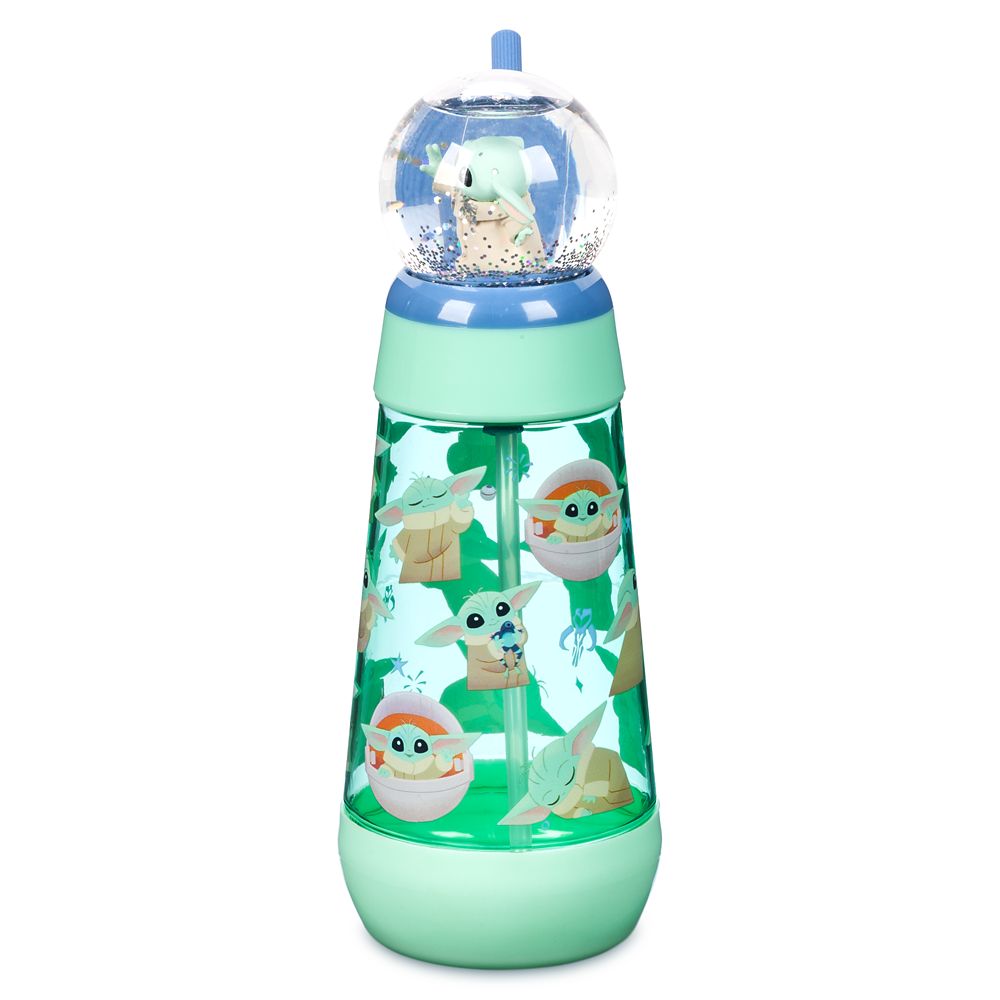 Grogu Snowglobe Tumbler with Straw &ndash; Star Wars: The Mandalorian