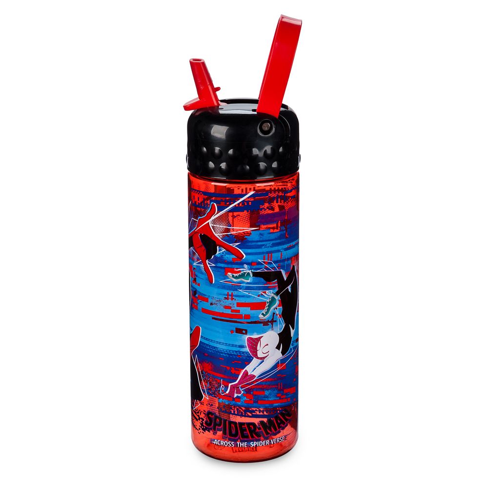 Spider-Man: Across the Spider-Verse Water Bottle with Built-In Straw can now be purchased online