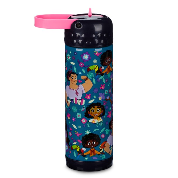 NEW Disney Store Minnie Mouse Water Bottle with Straw 16oz