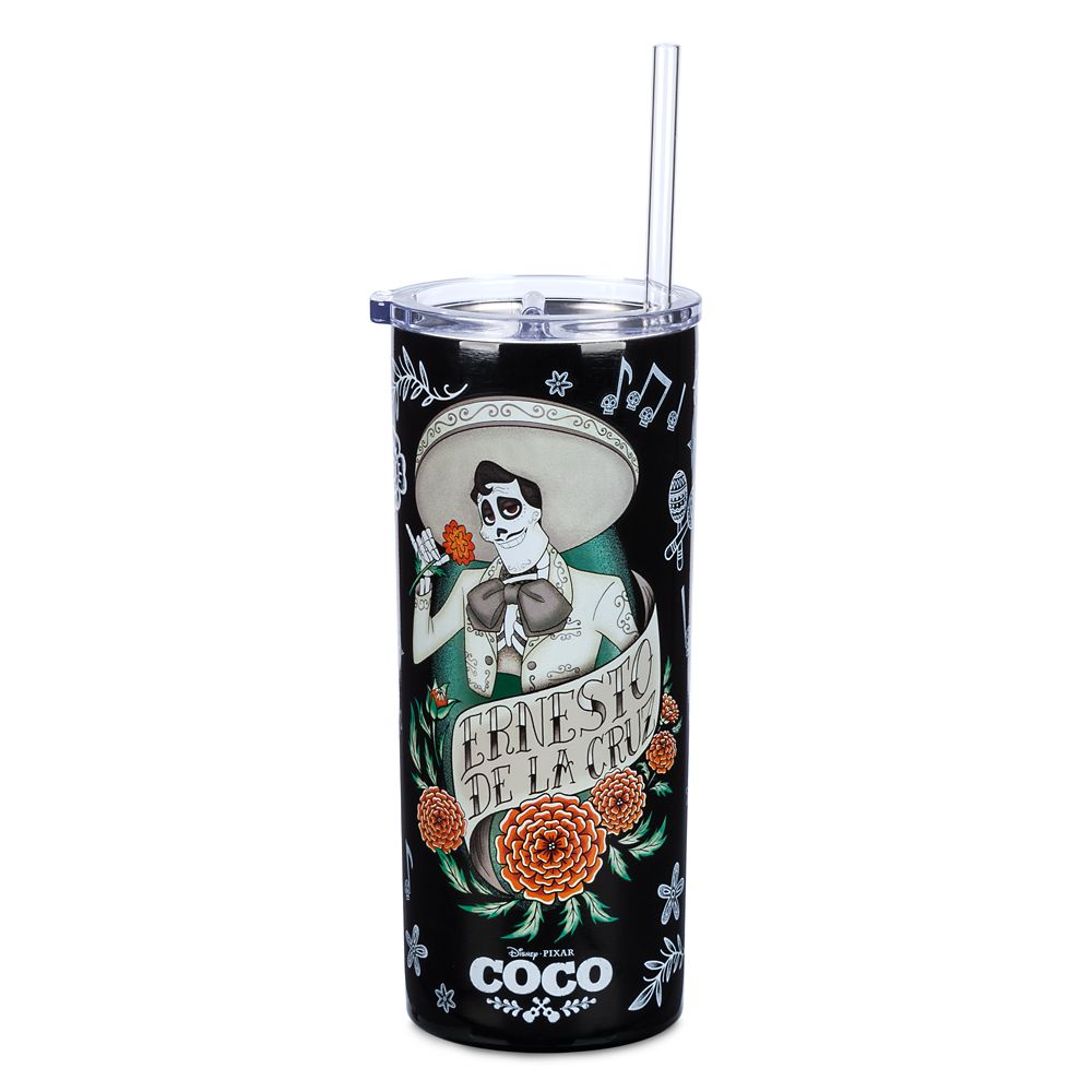 Ernesto De La Cruz Tumbler with Straw – Coco now available online
