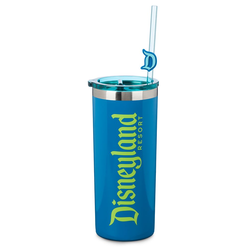 Disneyland Stainless Steel Tumbler with Straw and Charm