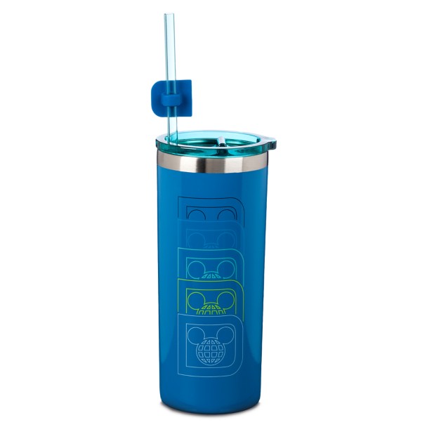 Walt Disney World Stainless Steel Tumbler with Straw and Charm