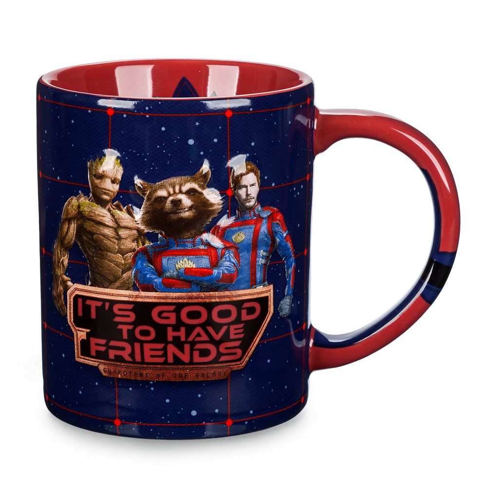 Guardians of the Galaxy ”It’s Good to Have Friends” Mug is available online for purchase