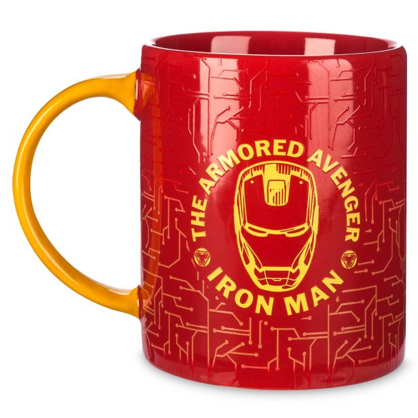 Marvel Iron Man Coffee Mug Cup Large 16 oz. Yellow Comic Book Super Hero