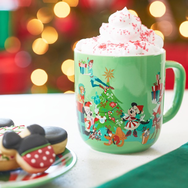 Disney Mug and Coaster Set - Christmas 2023 Mickey and Friends