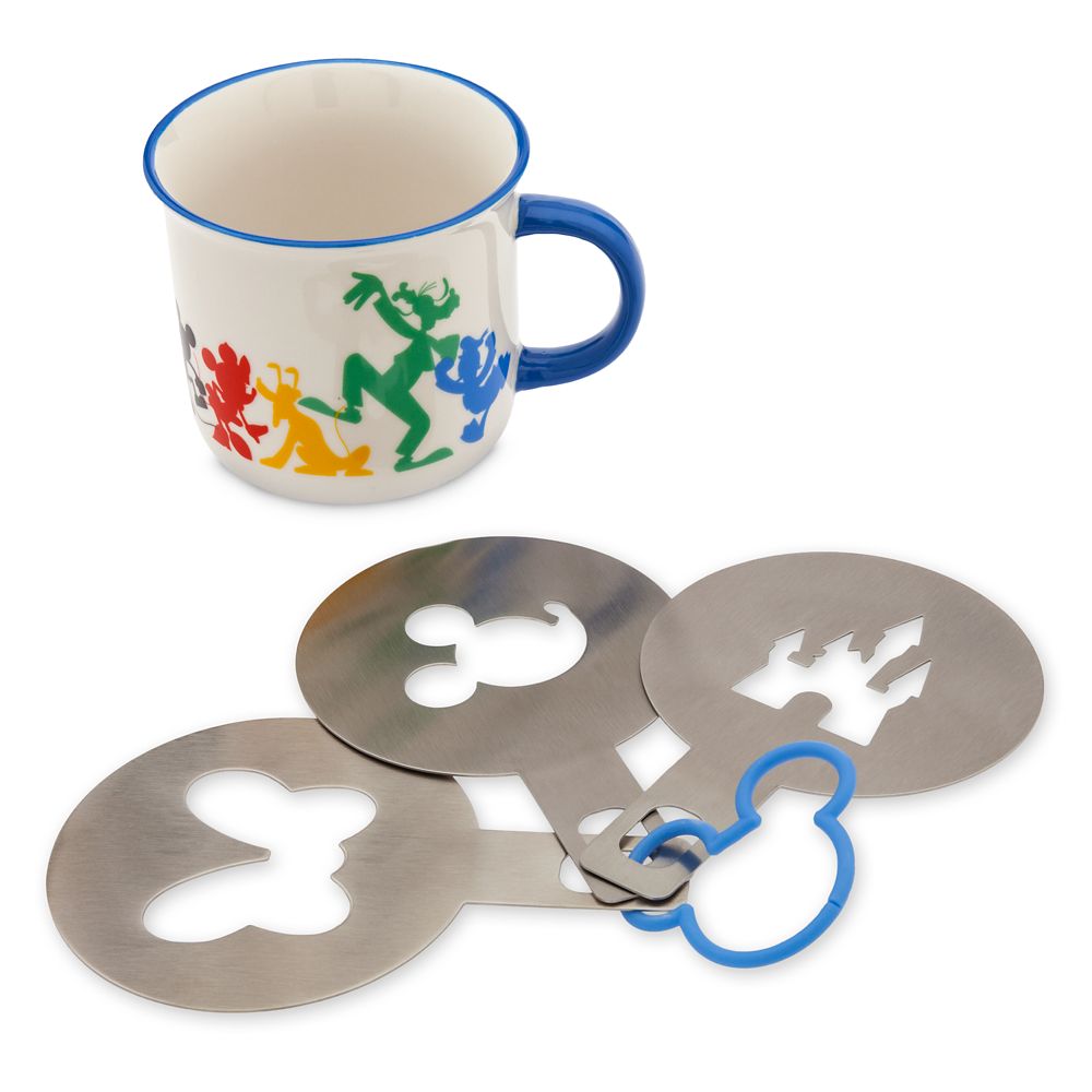 Mickey Mouse and Friends Mug and Coffee Stencil Set Official shopDisney