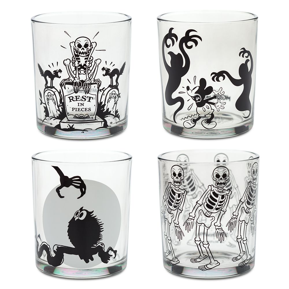 Mickey Mouse The Skeleton Dance Glass Set – Purchase Online Now