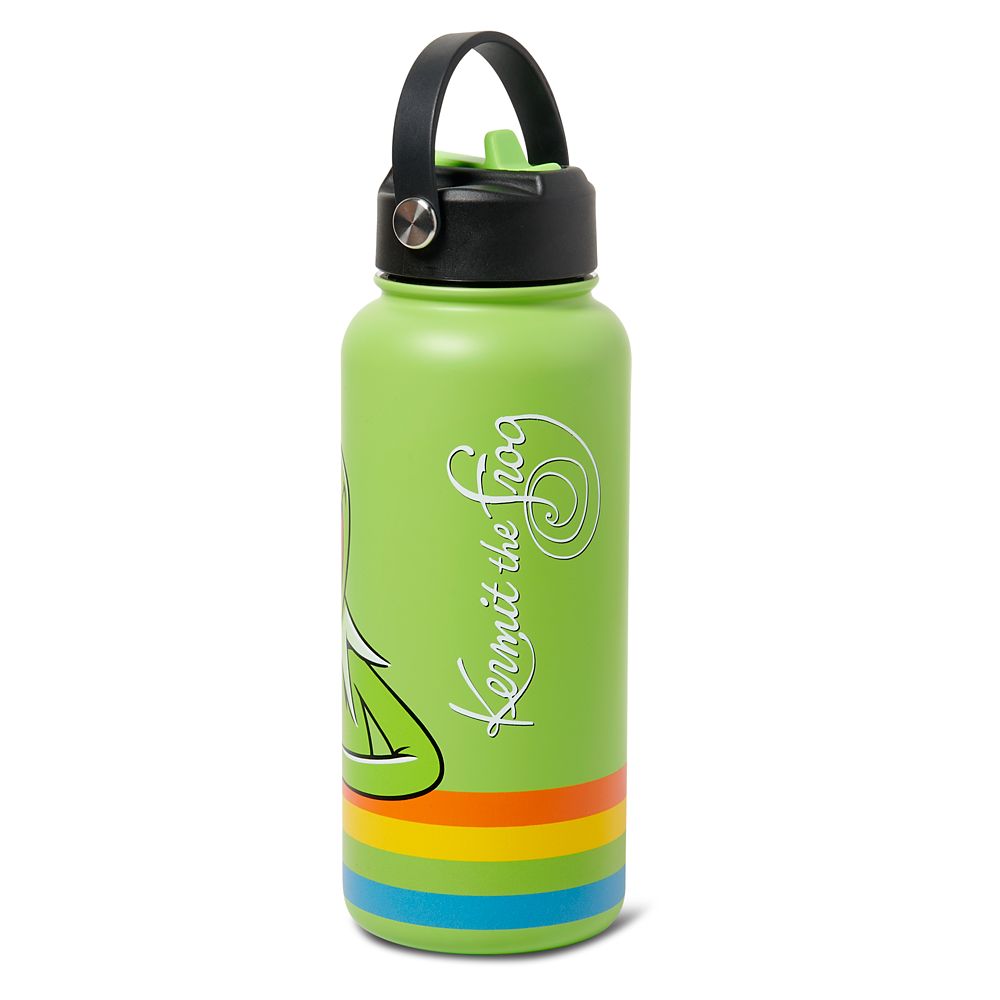 Kermit the Frog Stainless Steel Water Bottle with Built-In Straw – The Muppets