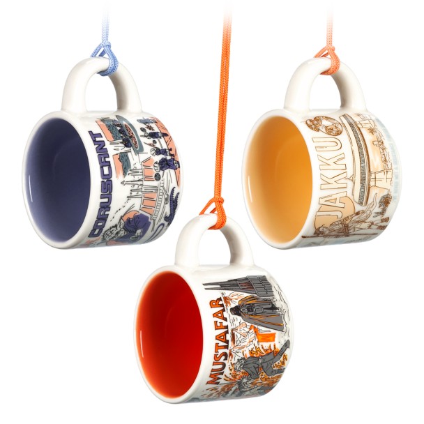 Coruscant, Jakku and Mustafar Starbucks® Mug Ornament Set – Been There Series – Star Wars