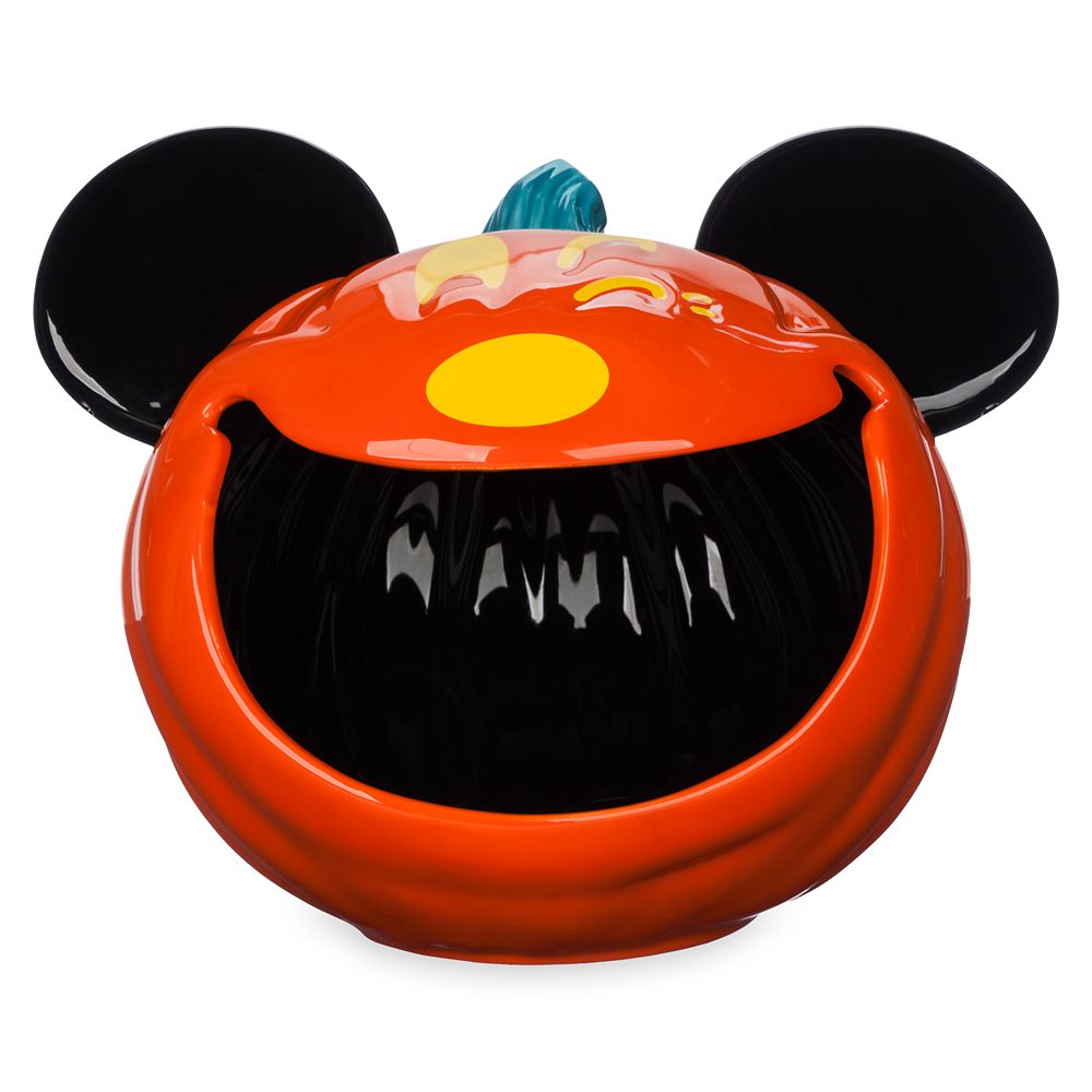 Mickey Mouse Jack-o'-Lantern Halloween Candy Bowl Official shopDisney