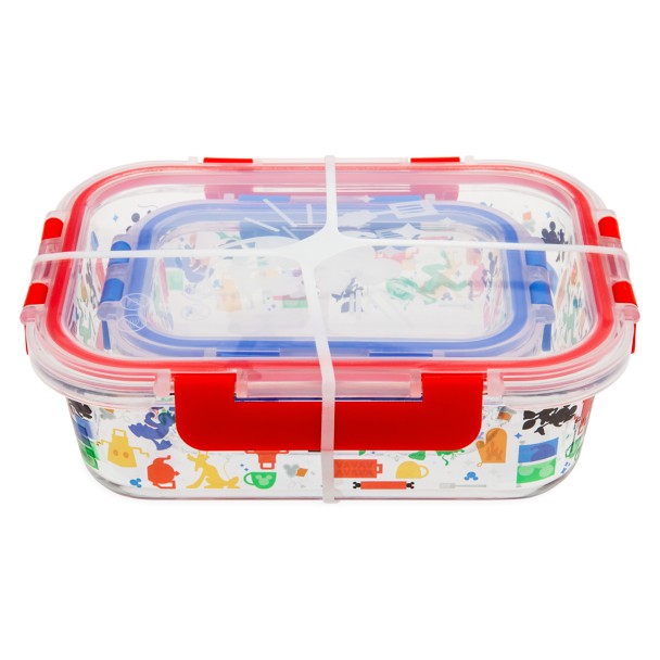 Kitchen, Disney Glad Mickey Mouse Plastic Reusable Storage Containers  Large Rectangle