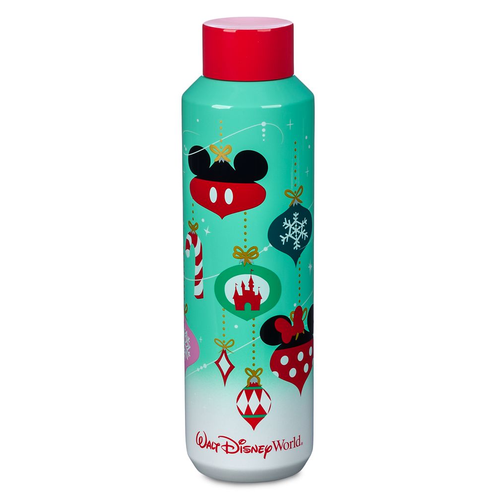 Walt Disney World Holiday Stainless Steel Starbucks Water Bottle