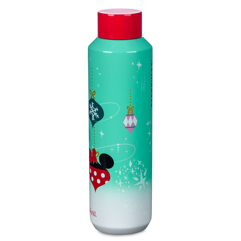 Walt Disney World Holiday Stainless Steel Starbucks® Water Bottle