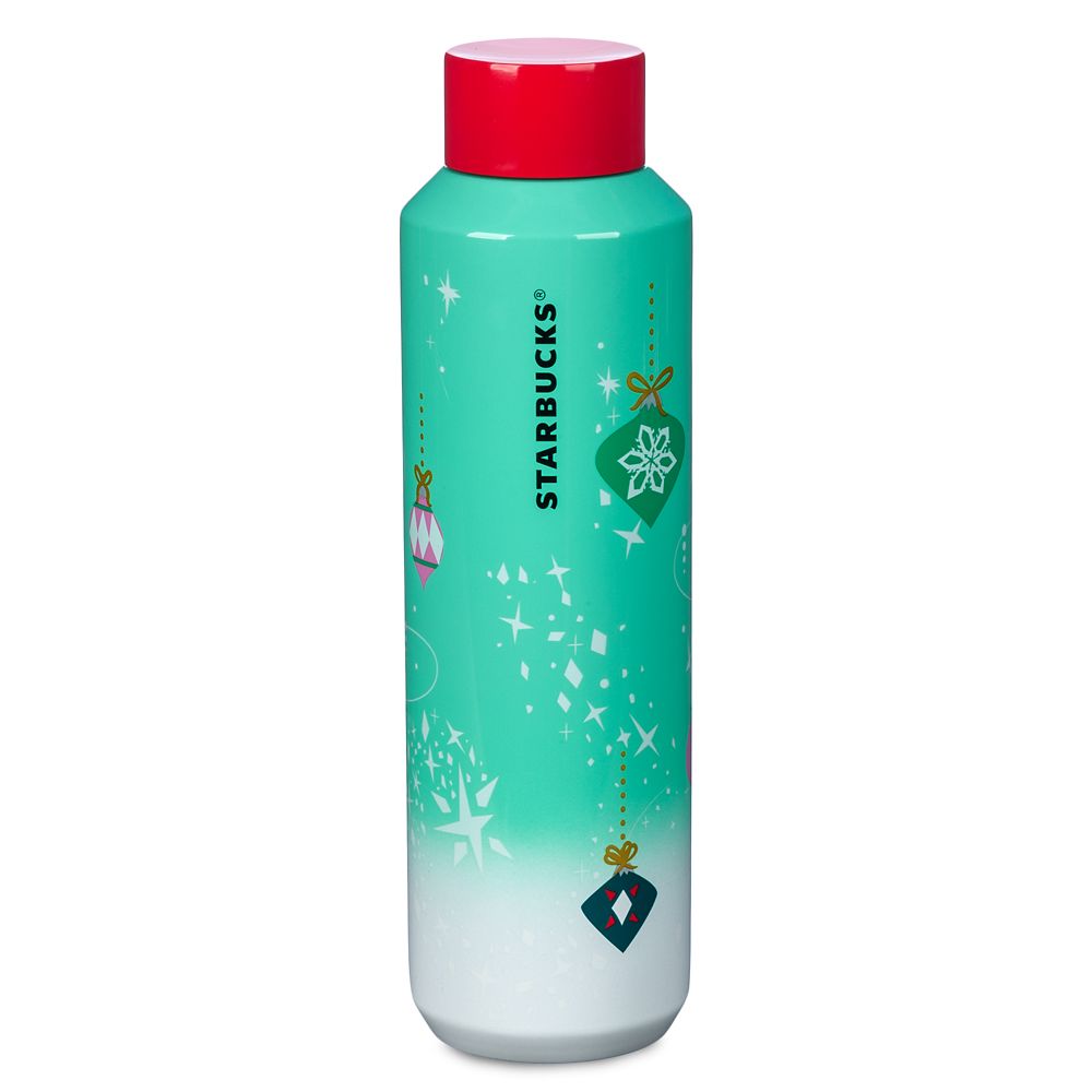 Walt Disney World Holiday Stainless Steel Starbucks® Water Bottle