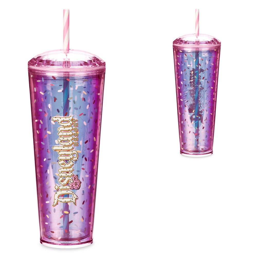 Mickey Mouse Donut Starbucks&reg; Tumbler with Straw &ndash; Disney Eats &ndash; Disneyland