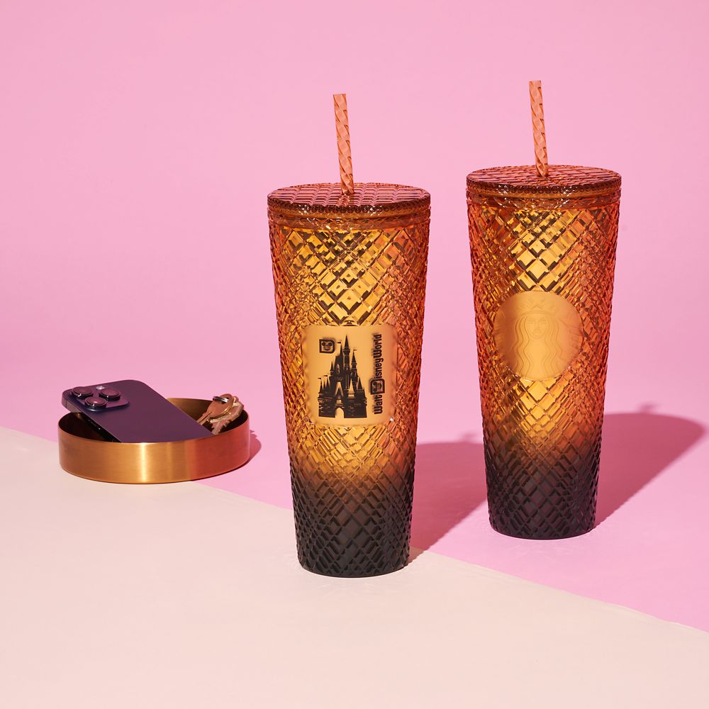 Cinderella Castle Geometric Starbucks&reg; Tumbler with Straw &ndash; Walt Disney World