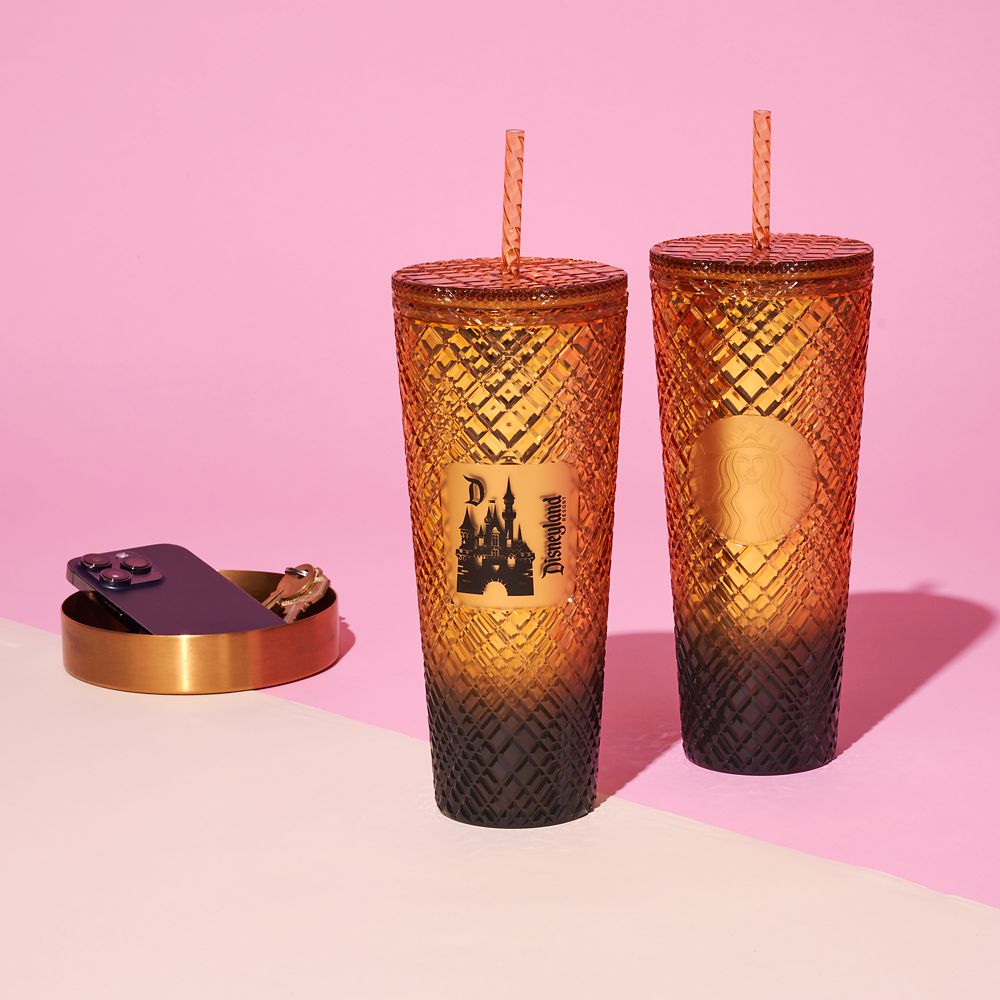 Sleeping Beauty Castle Geometric Starbucks&reg; Tumbler with Straw &ndash; Disneyland