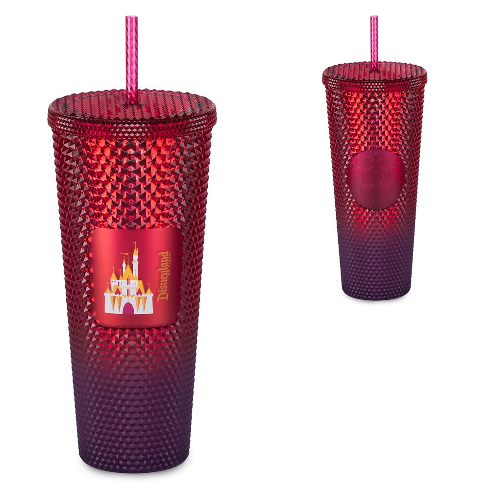 Disneyland Geometric Starbucks Tumbler with Straw – Red