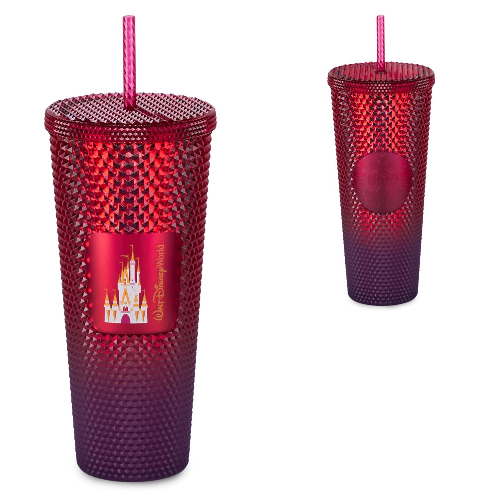 Walt Disney World Geometric Starbucks® Tumbler with Straw – Red