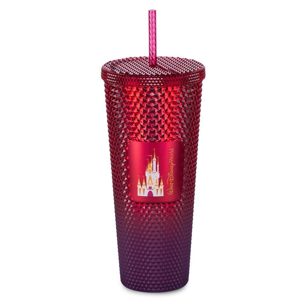 Walt Disney World Geometric Starbucks Tumbler with Straw – Red