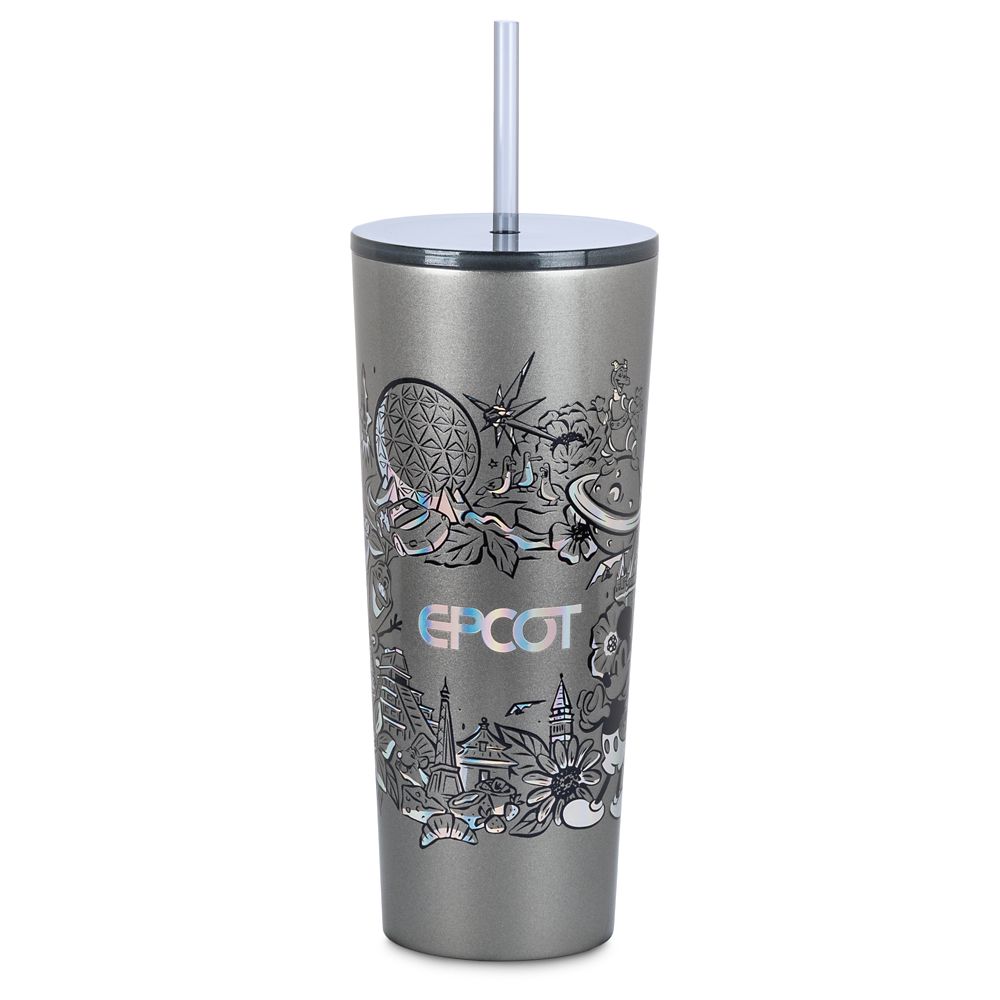 EPCOT Stainless Steel Starbucks® Tumbler with Straw is here now