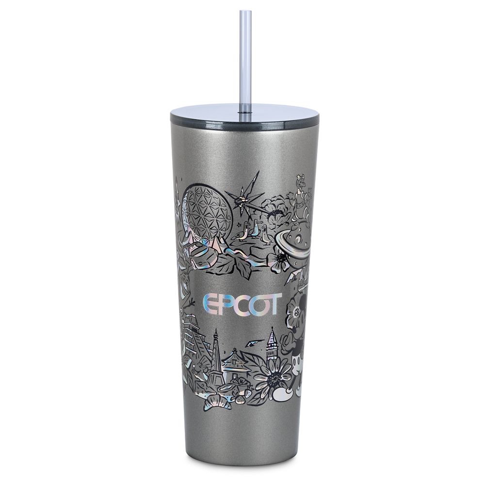 EPCOT Stainless Steel Starbucks® Tumbler with Straw