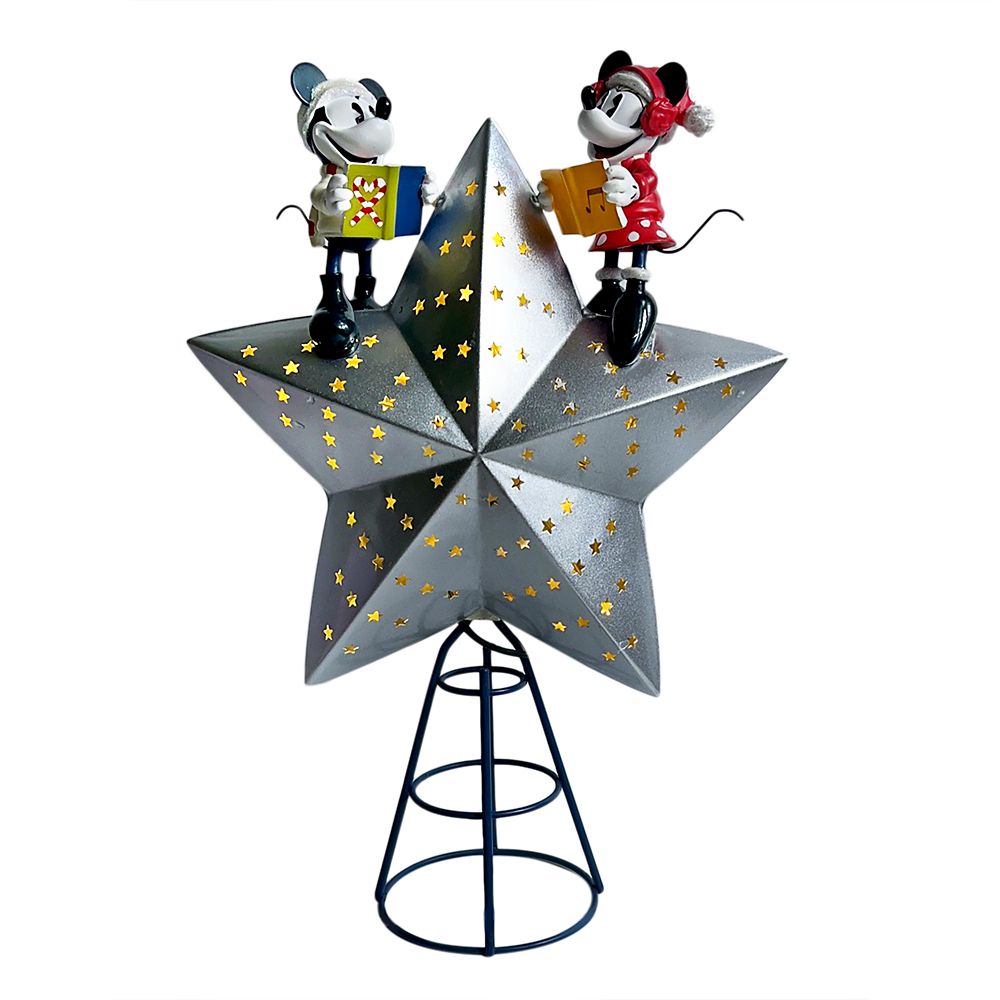 Mickey and Minnie Mouse Light-Up Tree Topper Official shopDisney