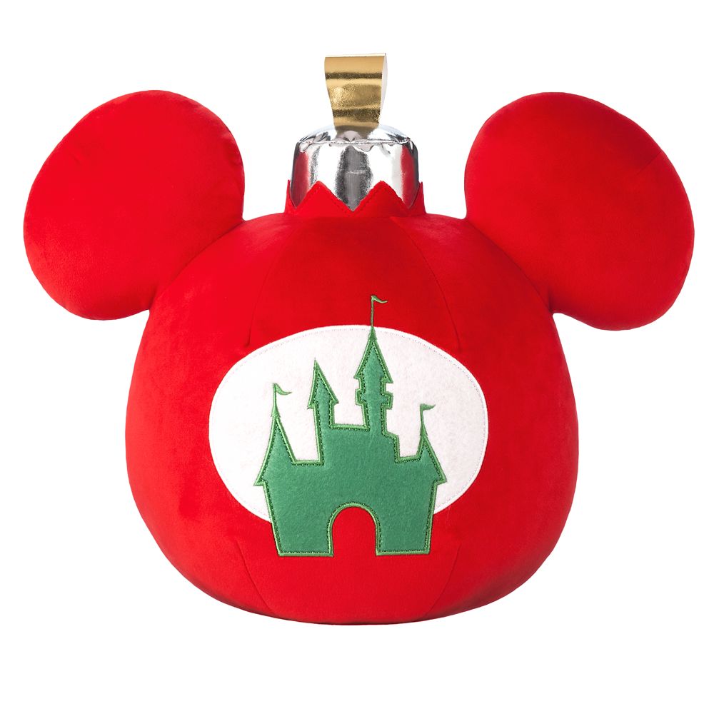 Mickey Mouse Icon Holiday Ornament Throw Pillow
