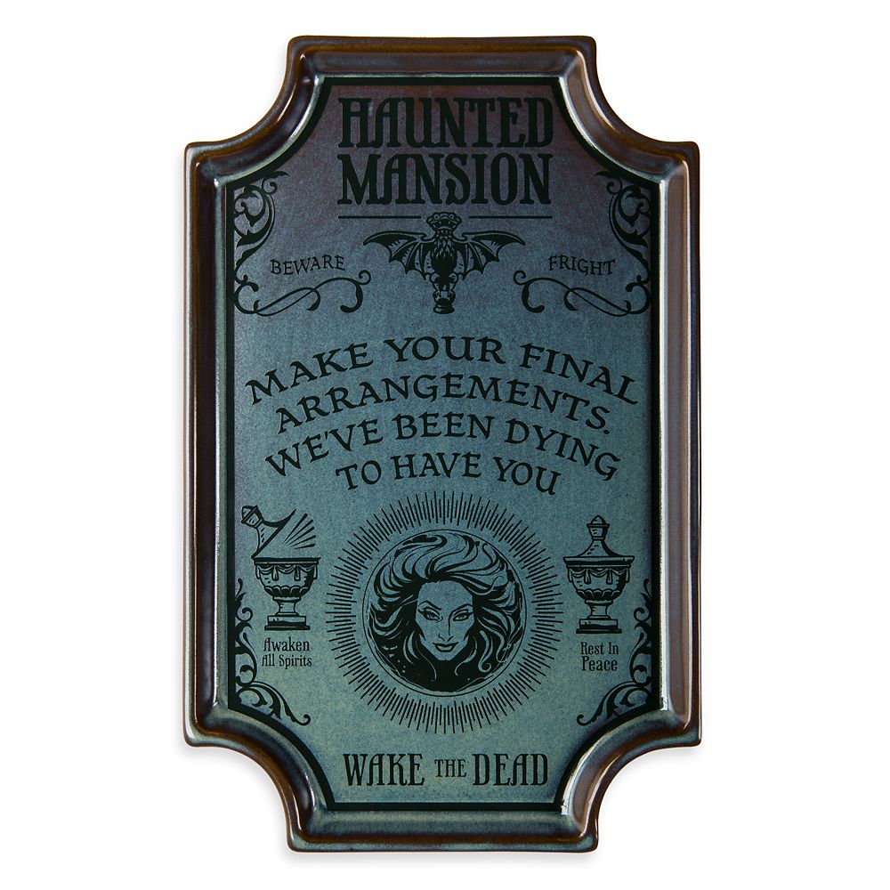 The Haunted Mansion Porcelain Tray | shopDisney