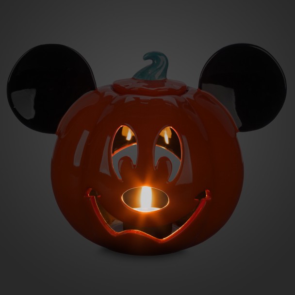 Mickey Mouse Halloween Jack-o'-Lantern Votive Candle Holder