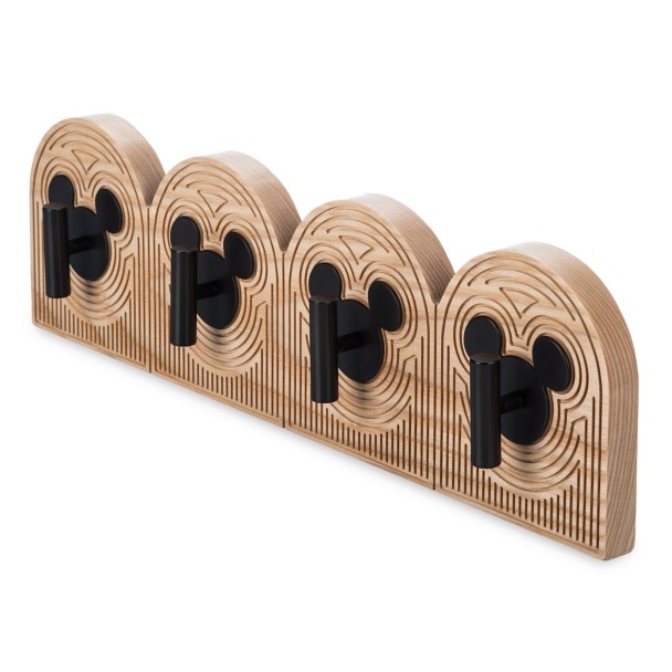 Mickey Mouse Icon Wood Hook Rack – Mickey Mouse Home Collection