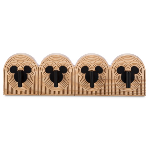 Mickey Mouse Icon Wood Hook Rack – Mickey Mouse Home Collection