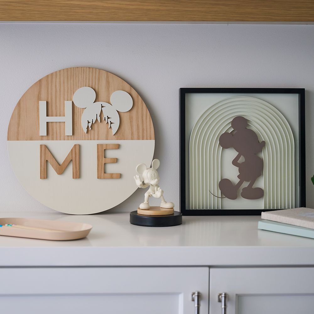 Mickey Mouse Icon ''Home'' Wall Decor Mickey Mouse Home Collection Disney Store