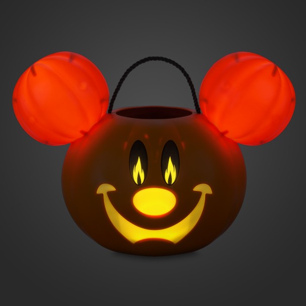 Mickey Mouse Halloween Pumpkin Light-Up Treat Bucket