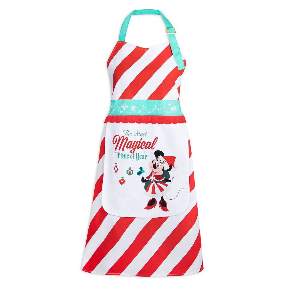 Minnie Mouse Holiday Apron for Adults is available online