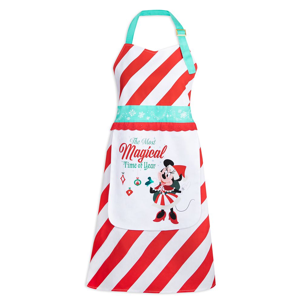 Minnie Mouse Holiday Apron for Adults