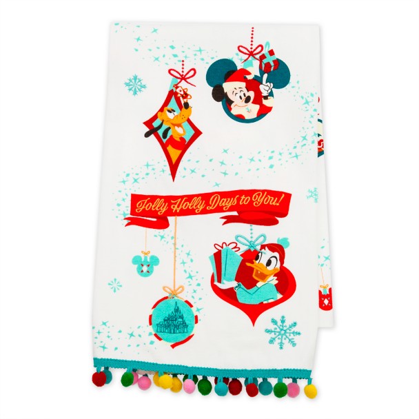 Disney Mickey Mouse Jolly Christmas Kitchen Towel Set 2 Pack New w/Tags