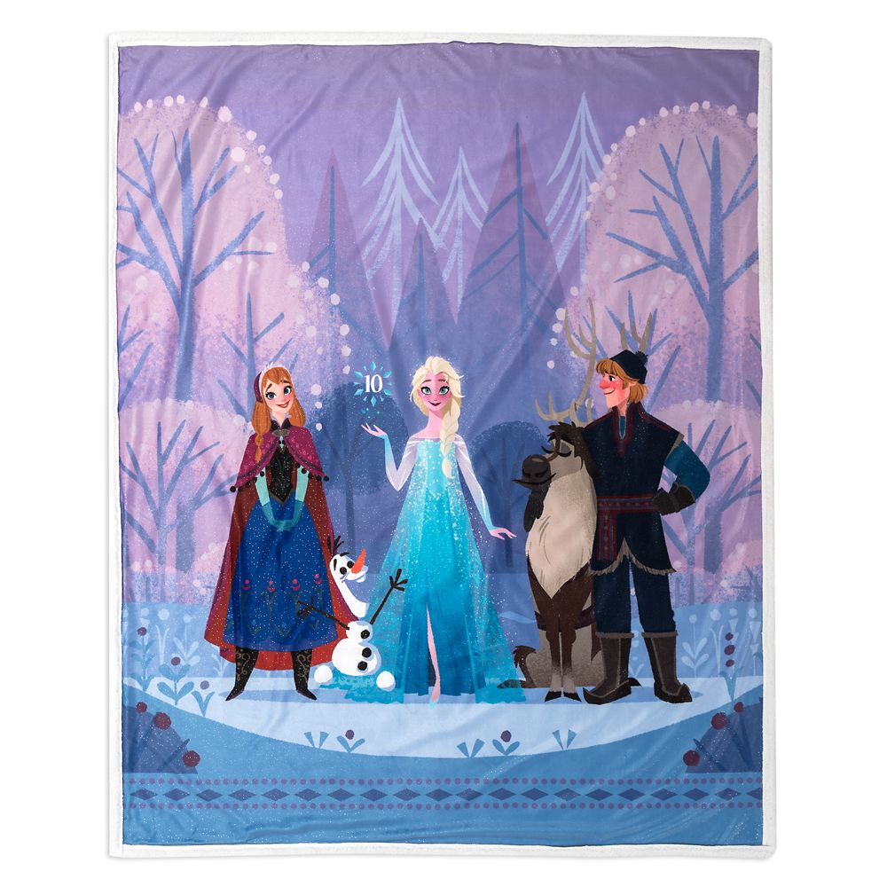 Frozen 10th Anniversary Throw Blanket Official shopDisney