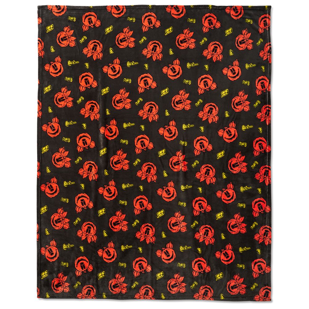 Mickey and Minnie Mouse Halloween Throw Blanket