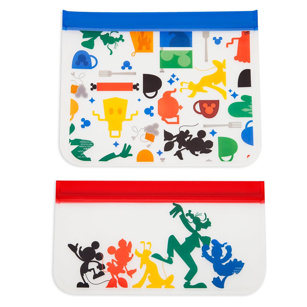 Mickey Mouse and Friends Reusable Food Storage Bag Set now out